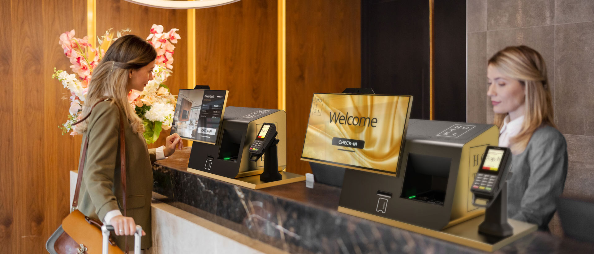 self-check-in kiosk for hotels