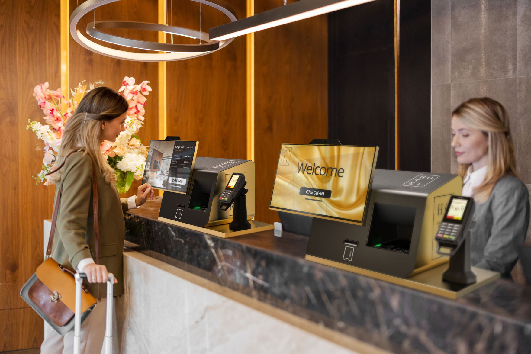 self-check-in kiosk for hotels