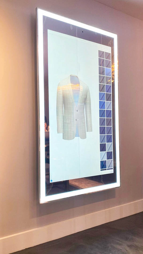 Interaktiver Smart Mirror für Modegeschäfte