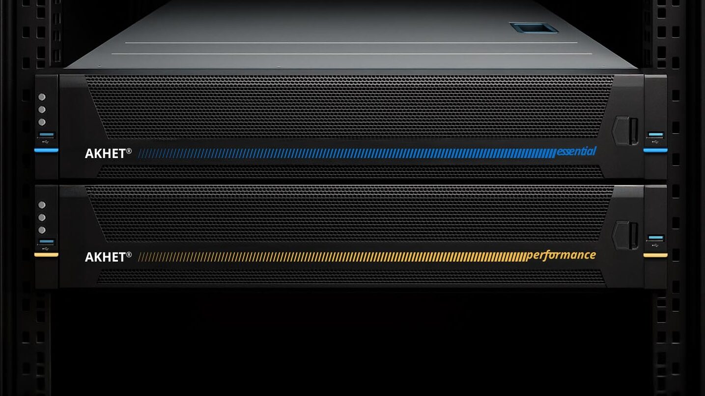AKHET Essential und AKHET Performance Serverplattformen von Pyramid Computer im Rack für Enterprise und HPC Anwendungen